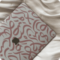 Pink Arabic calligraphy hard case for MacBook
