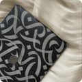 Black Arabic calligraphy hard case for MacBook