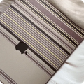 Beige Somali stripe pattern hard case for MacBook